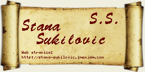 Stana Šukilović vizit kartica